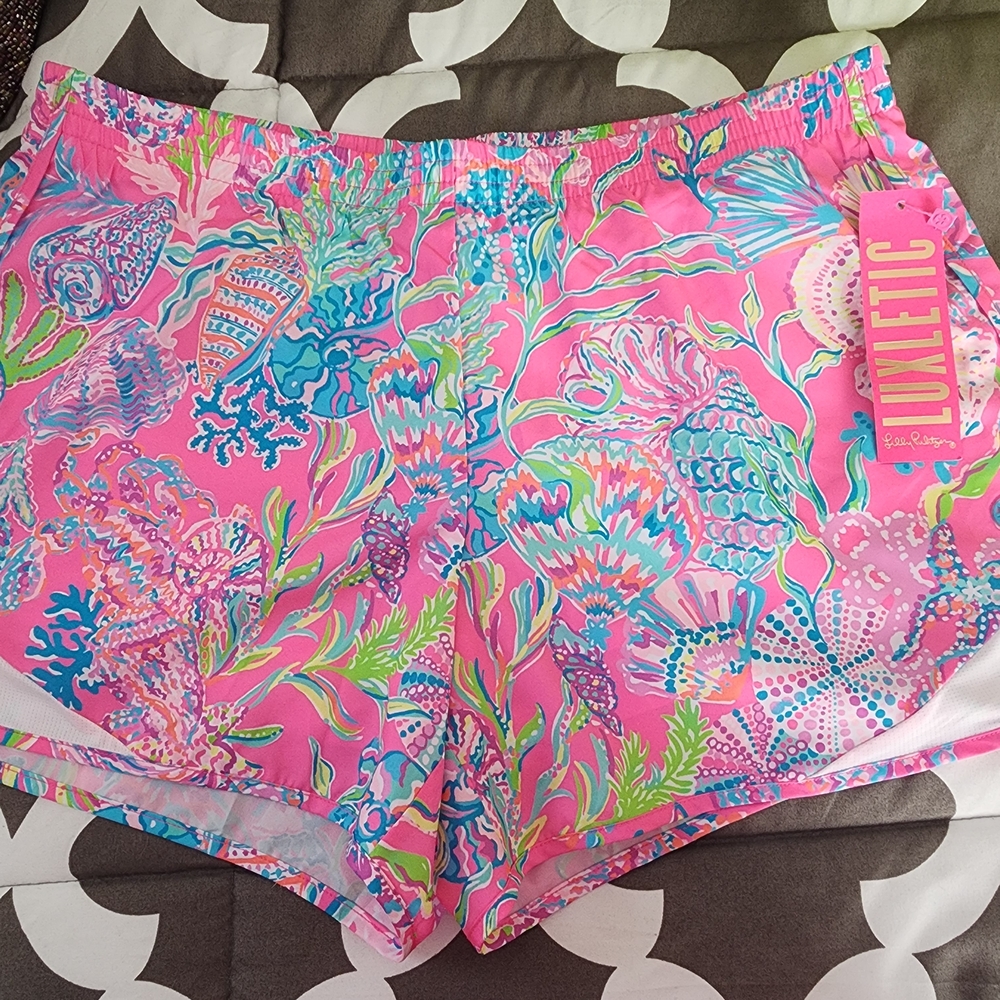 Lilly Pulitzer Vibrant Pink Athletic Shorts